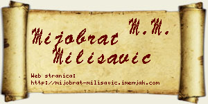 Mijobrat Milisavić vizit kartica